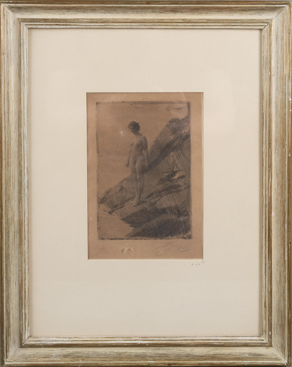 ANDERS ZORN. “Edö”, etching, 1907.