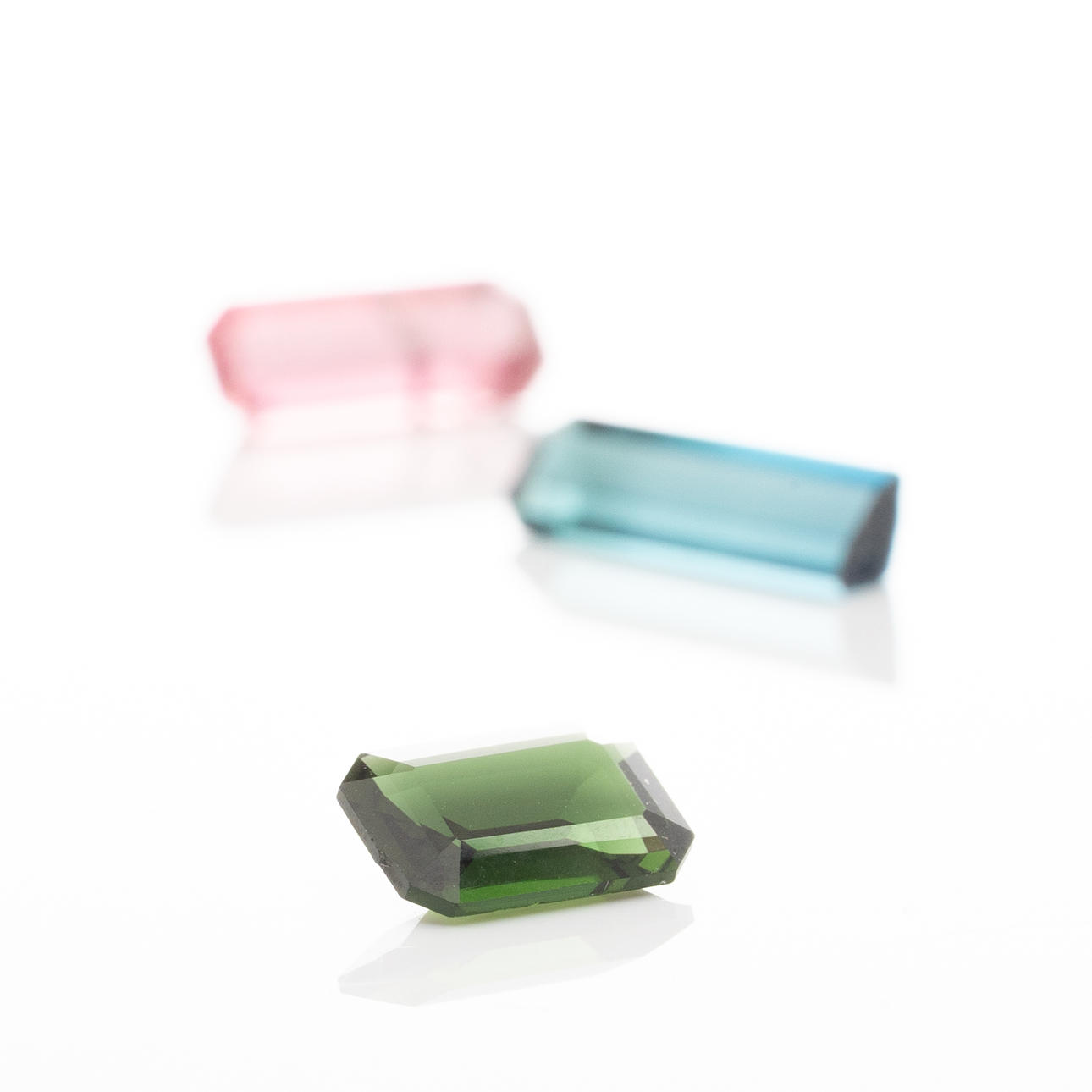 TOURMALINES, 3 pcs, 3,05 ct.