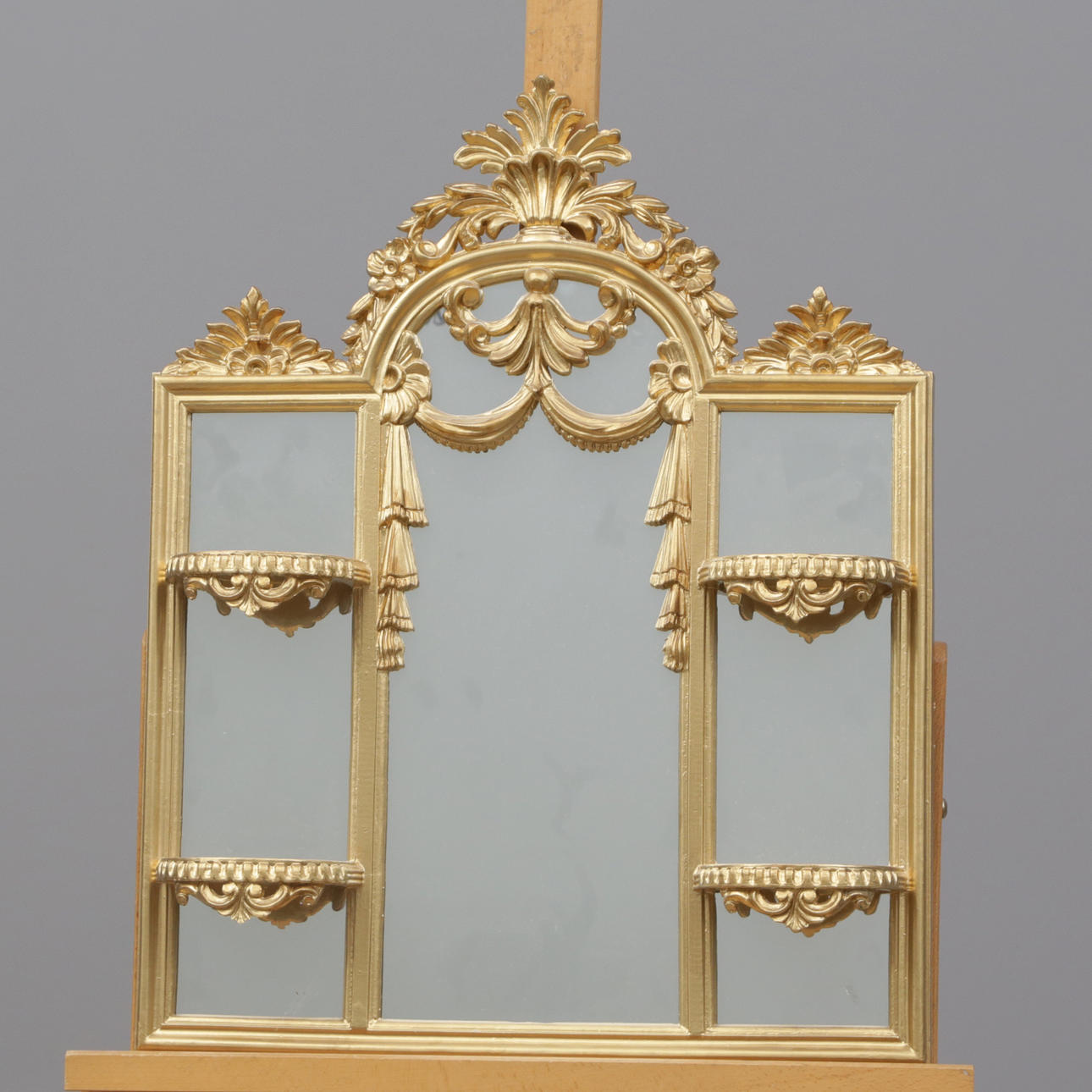 A mirror, with plastic frame, Italy, modern.