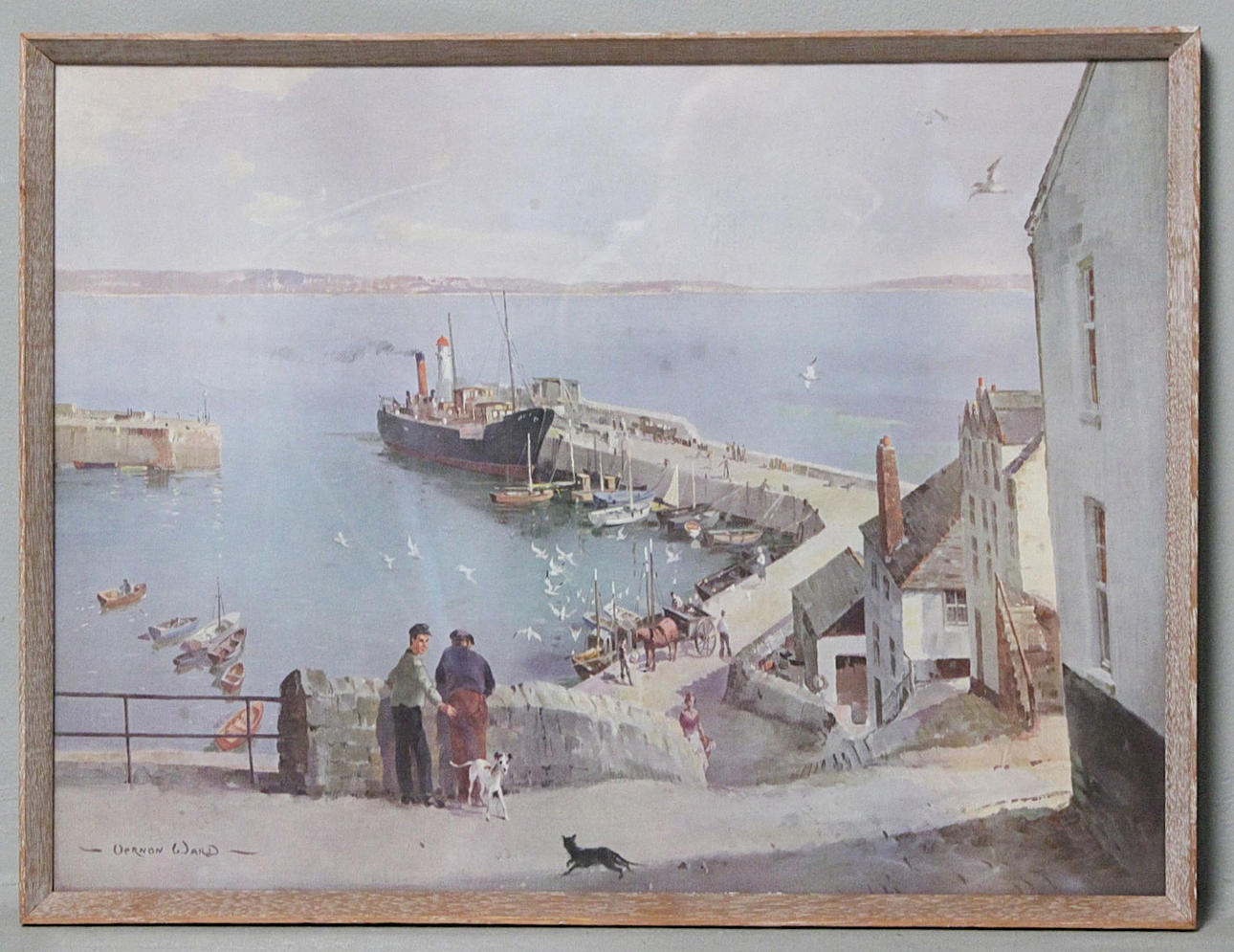 VERNON WARD. After. 'Silent Harbour', print.