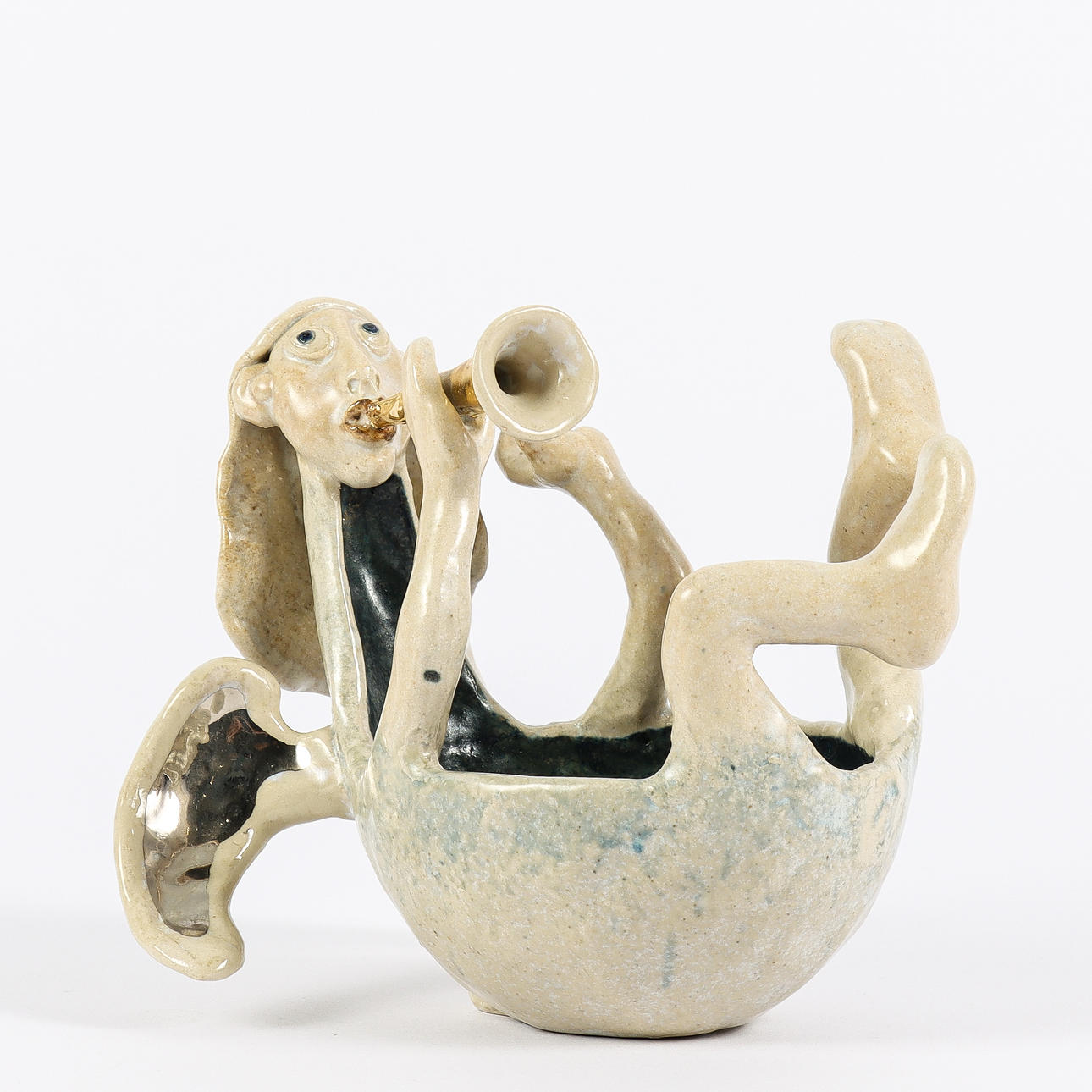 KAJ STUART-BECK. Candlestick, angel, 2000.