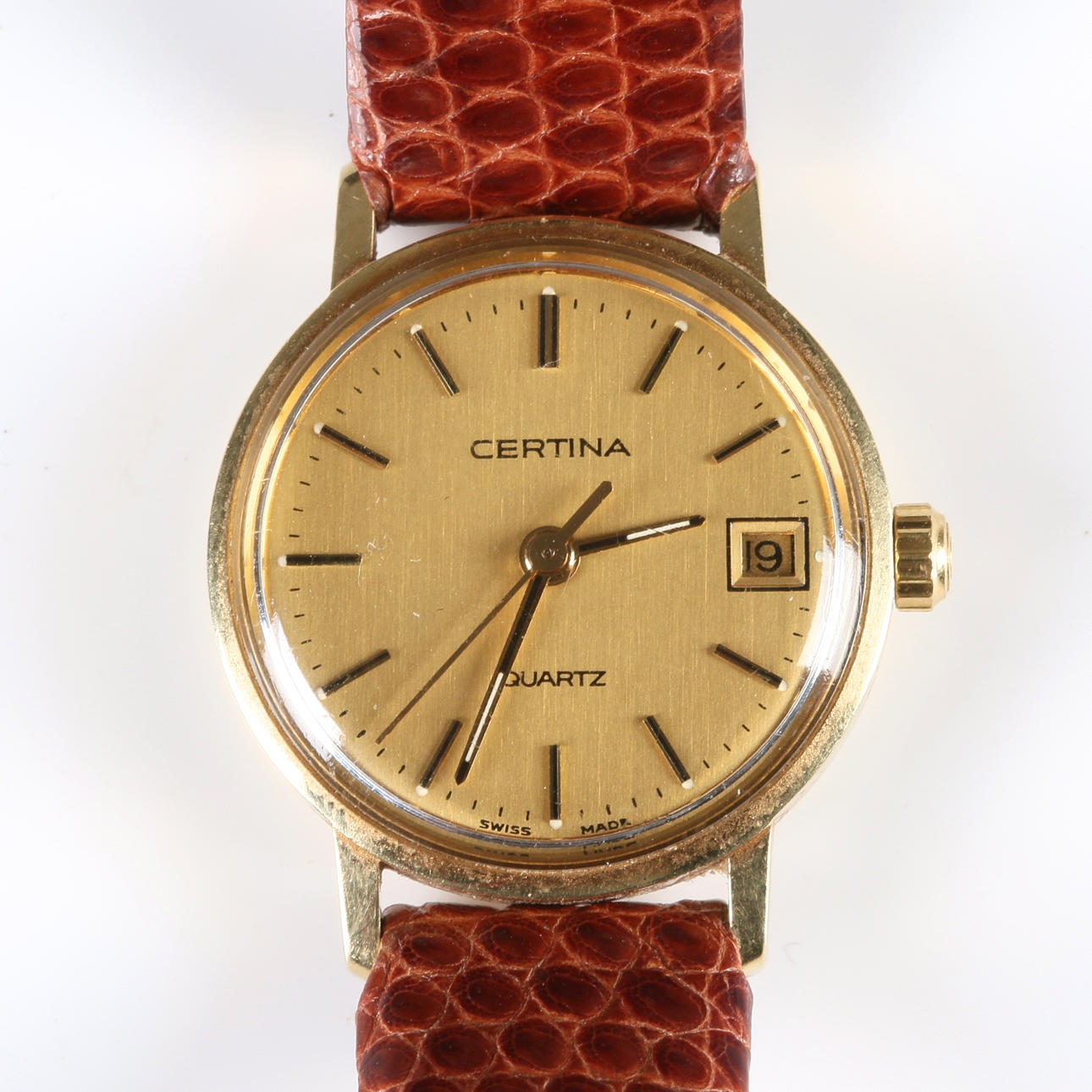 ARMBANSDUR, dam, 14k guld, Certina, quartz.