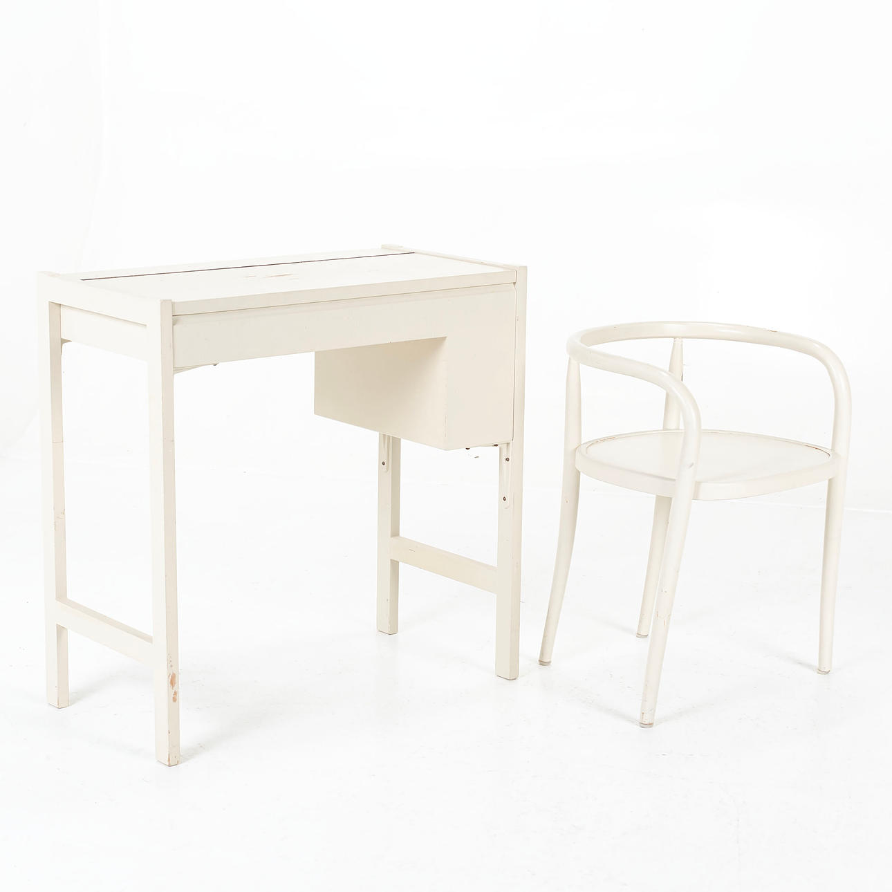 DRESSING TABLE WITH CHAIR, including Karin Mobring for Ikea, 1960s.