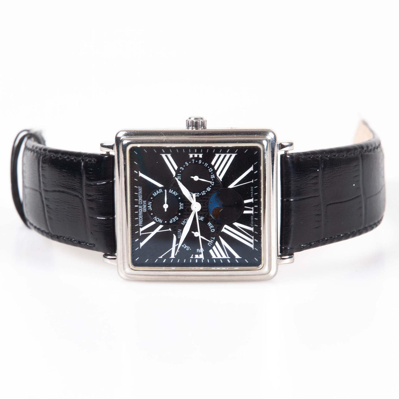 WRISTWATCH, Frederique Constant, Classics Carrée Triple Date Moonphase, ref. FC-365X4C6.