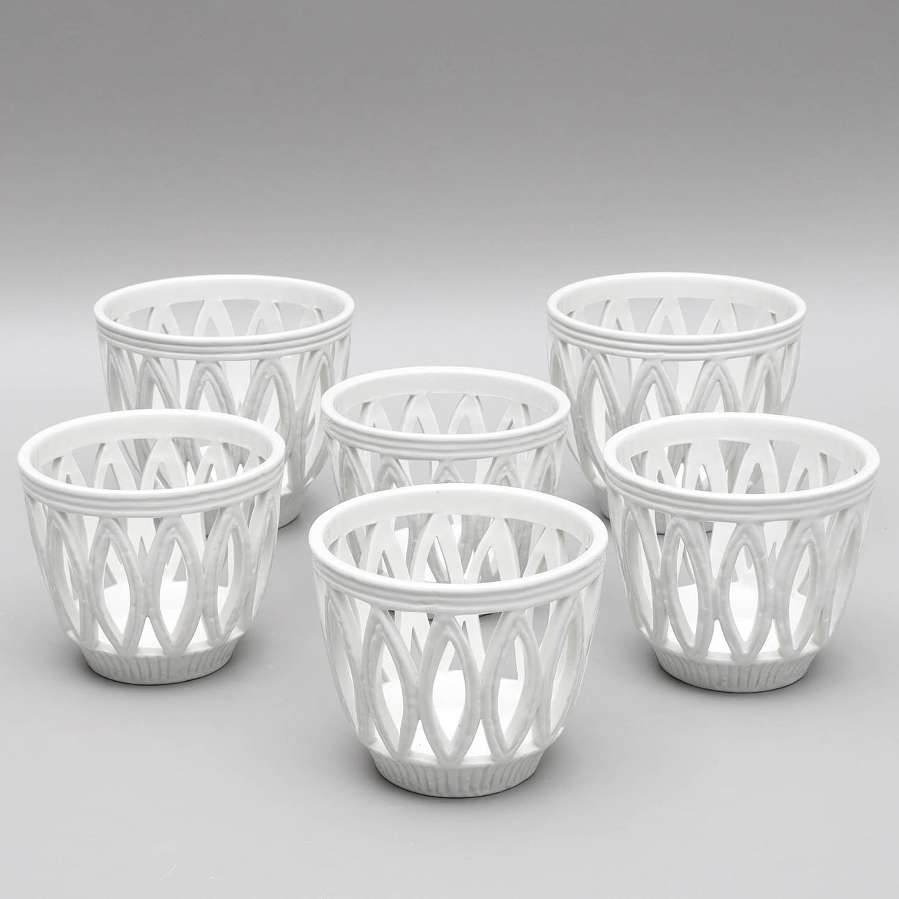 GUNNAR NYLUND. Ytterfoder, 6 st, "Olympia", Rörstrand.