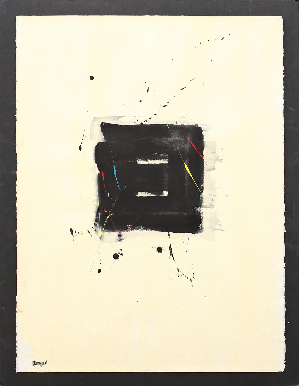 BJÖRN RÖNNQUIST. Blandteknik, komposition, signerad Rönnquist.