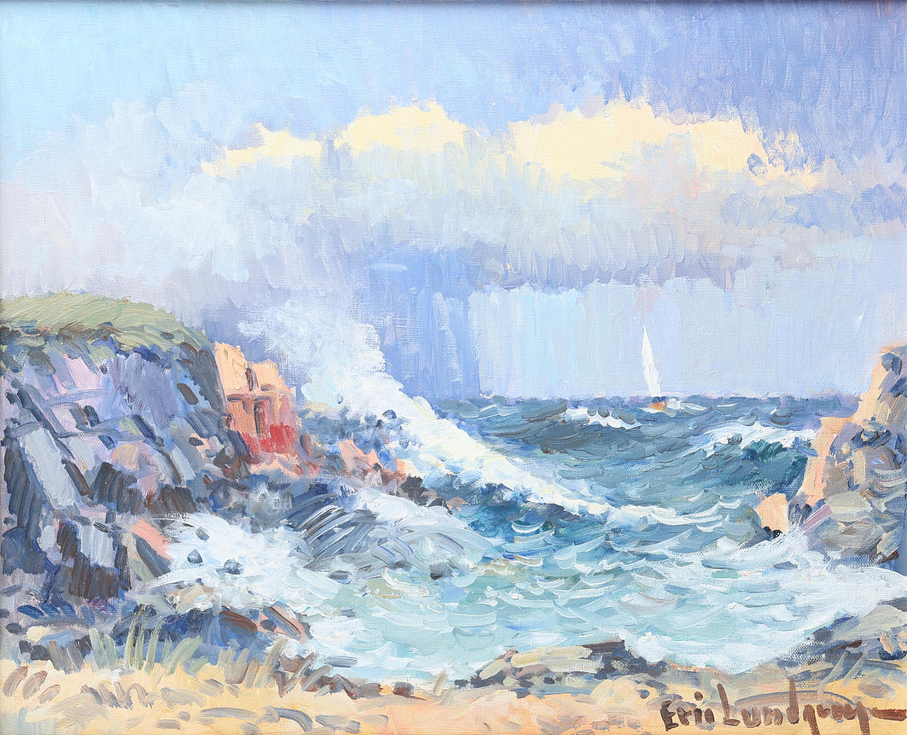 ERIK LUNDGREN. Oil on canvas, signed.