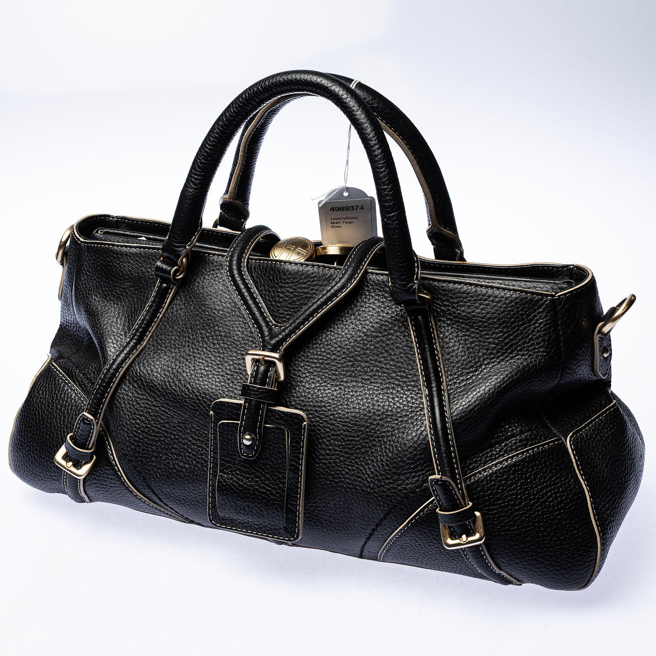 HANDBAG, leather, Hugo Boss.