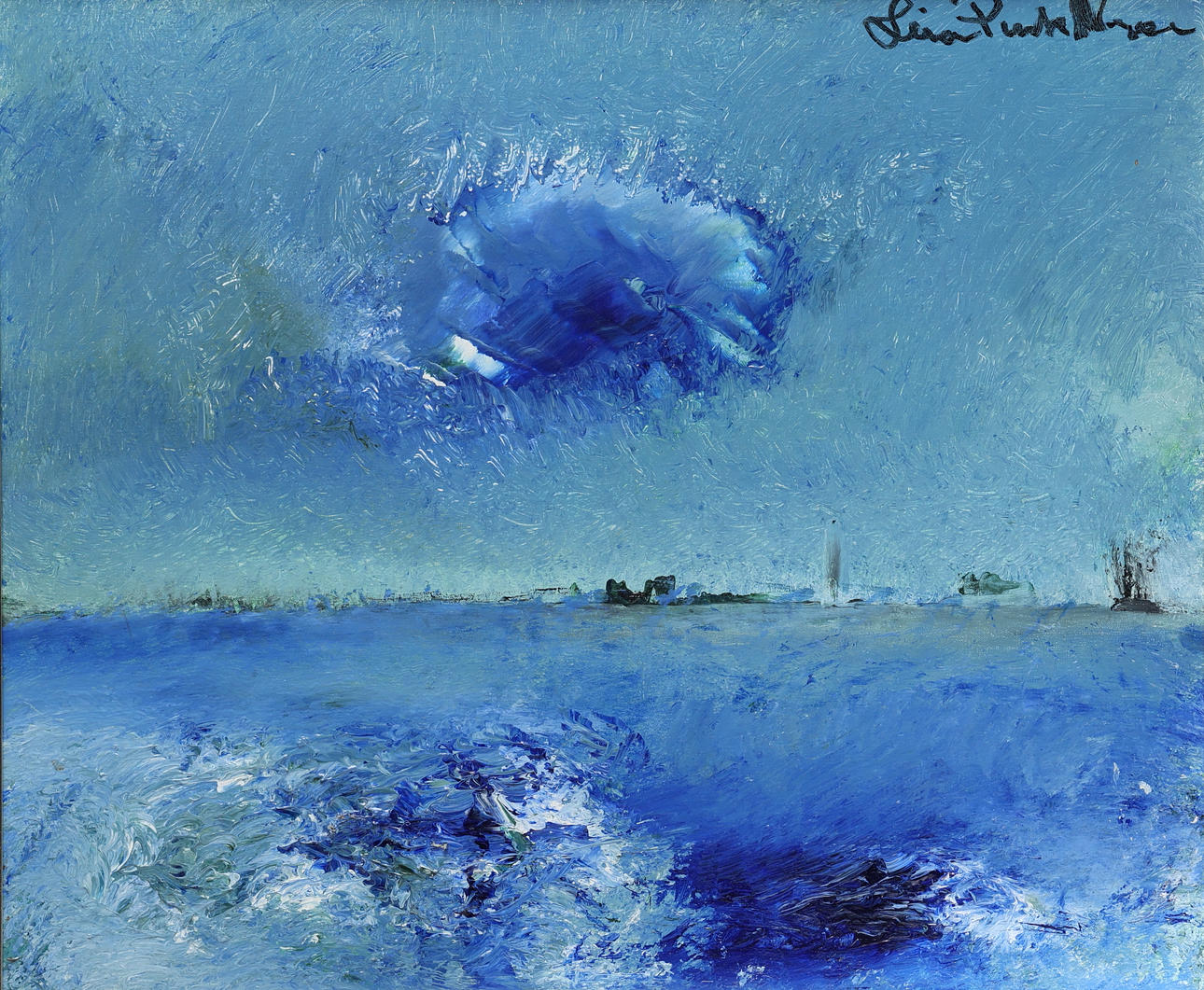 OIDENTIFIERAD KONSTNÄR. Oil on canvas, signed.