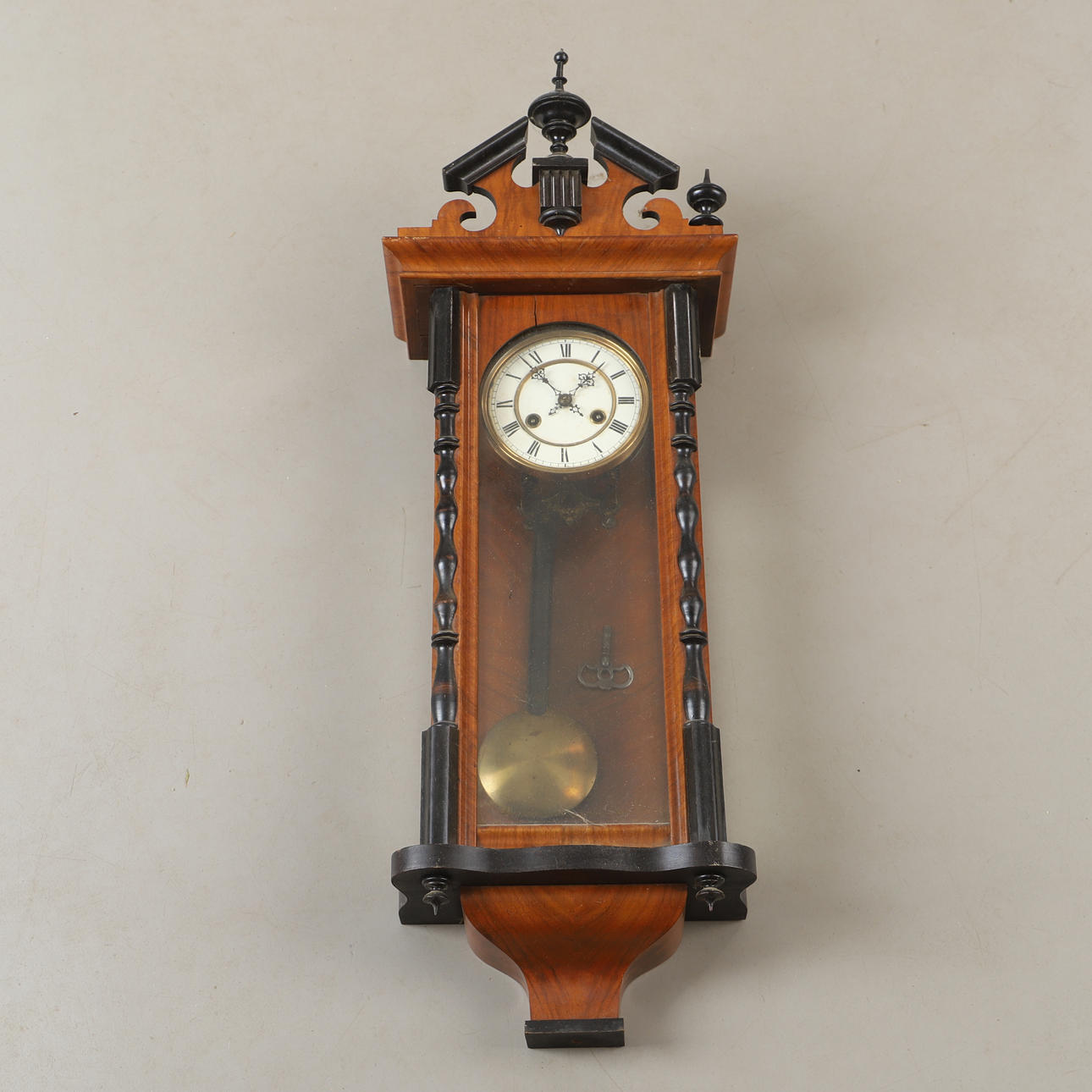 VÄGGUR, mahogny, 1800/1900-tal.