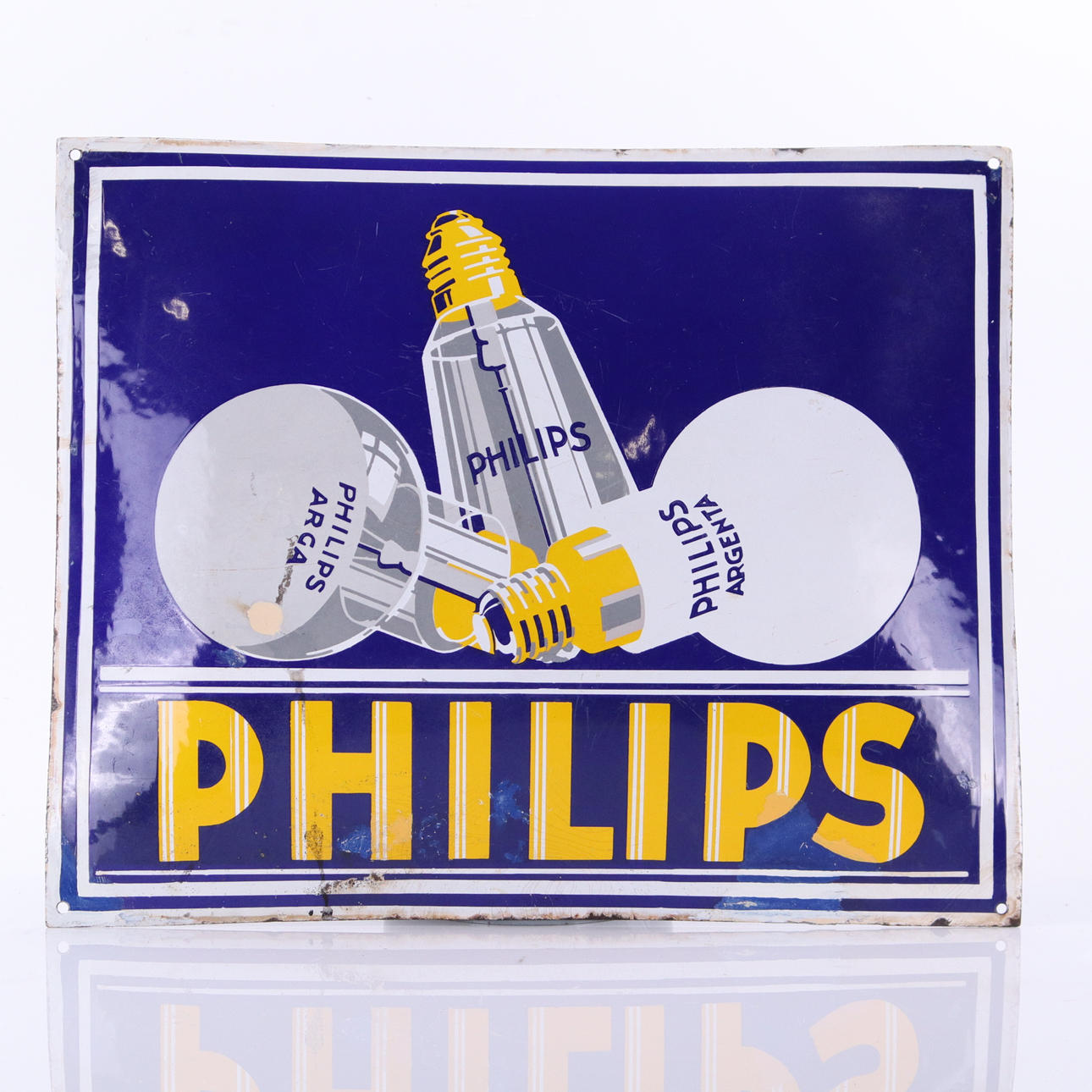 PHILIPS, emaljskylt, 1920/30-tal.