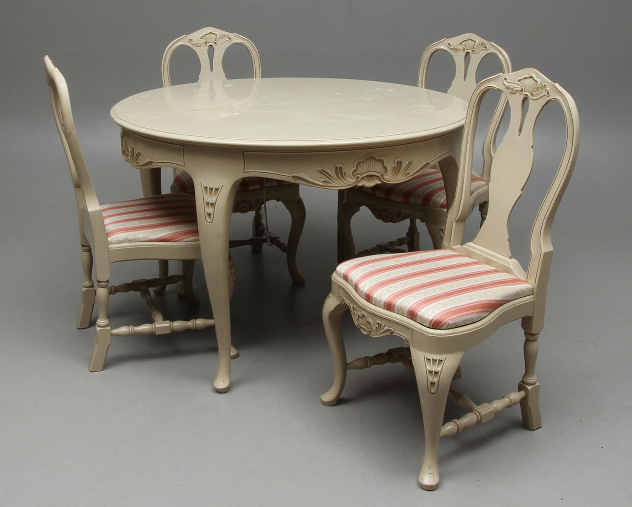 MATSALGRUPP, 5 delar, rokokostil, 1900-tal.