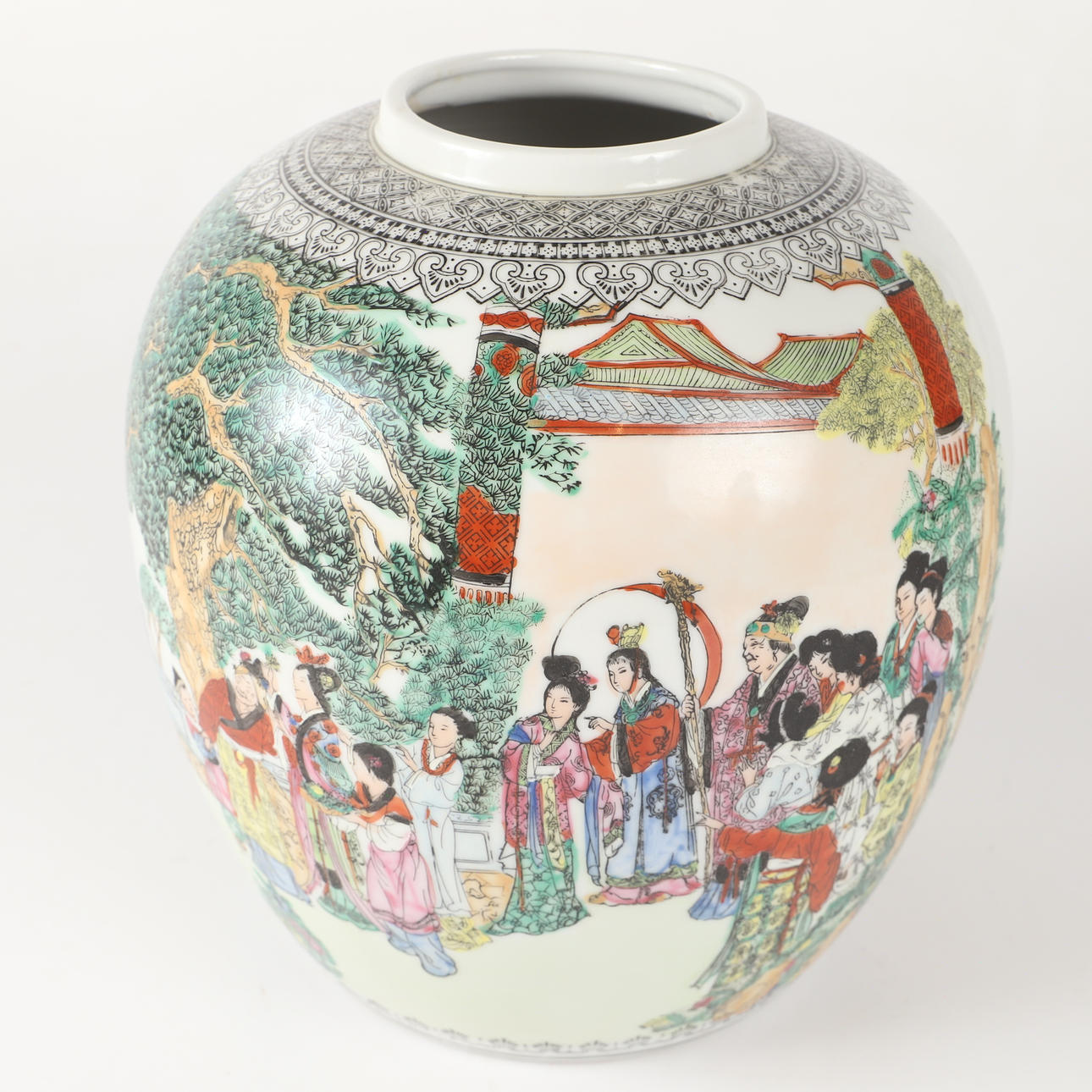 Vase, decorative painted porcelain, China.