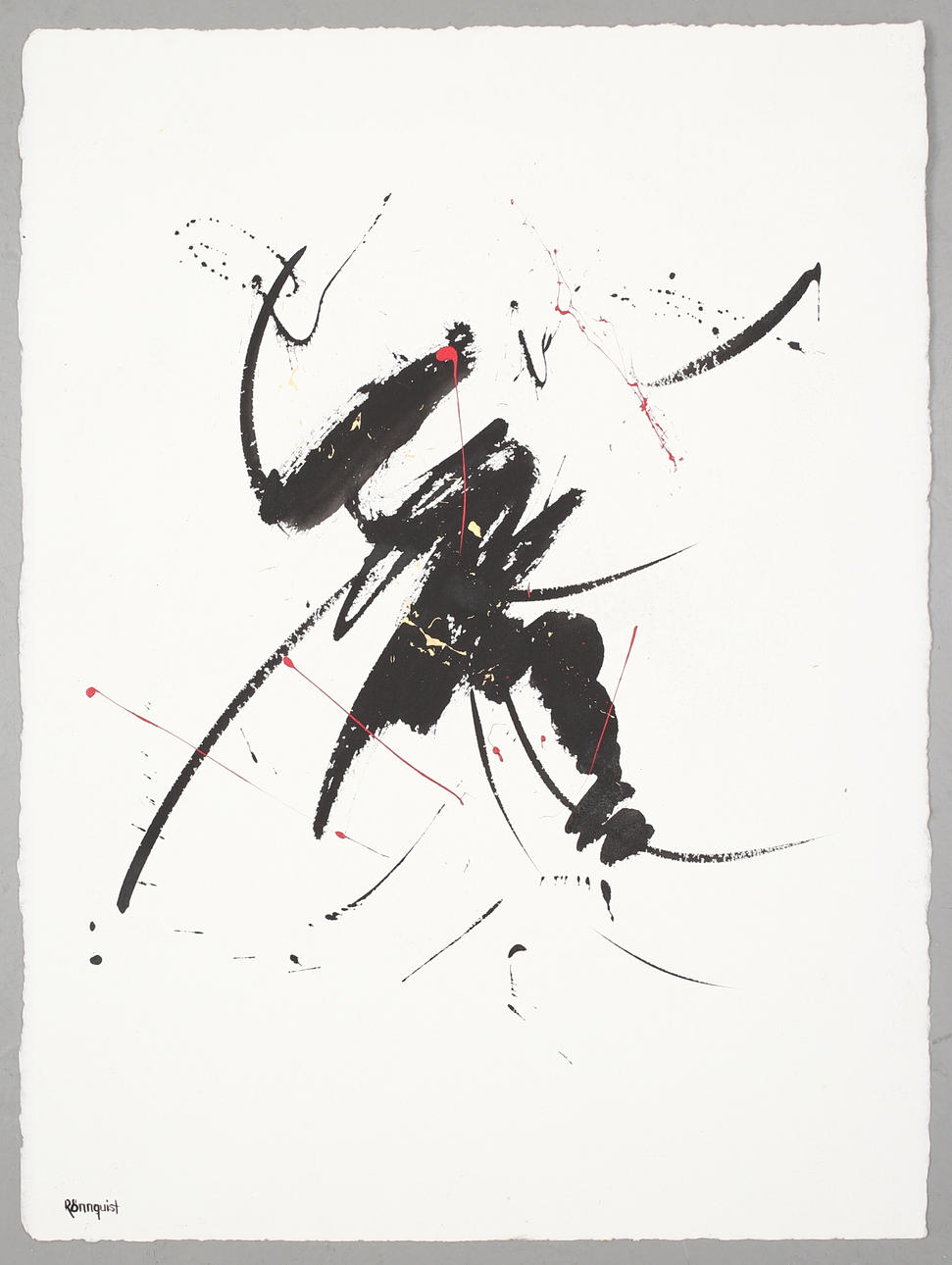 BJÖRN RÖNNQUIST. Blandteknik, komposition, signerad Rönnquist.