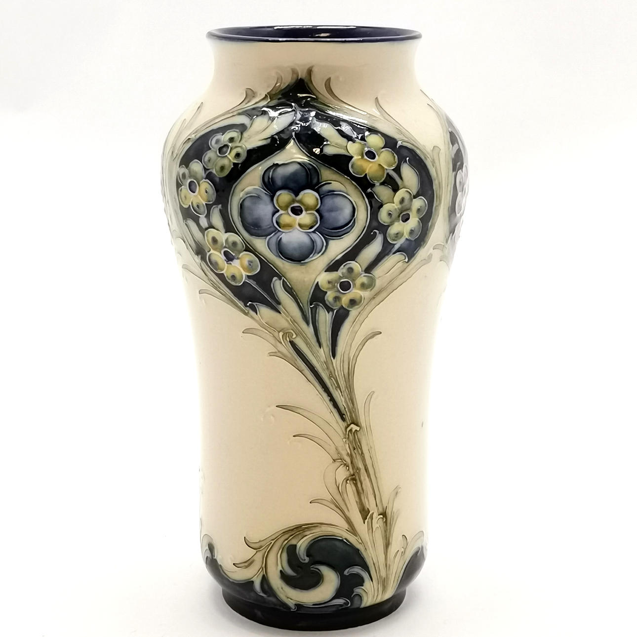 MOORCROFT ANTIQUE FLORIAN WARE VASE.
