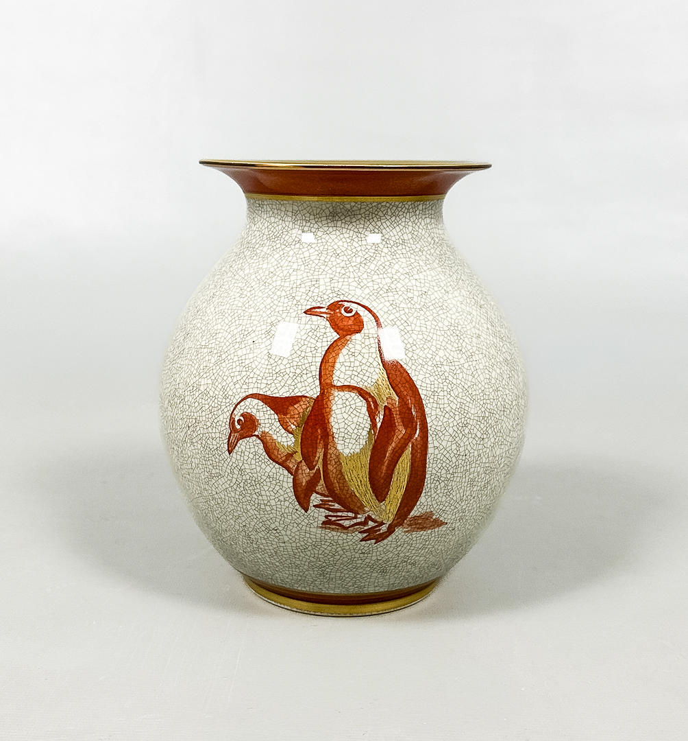 Vase, glazed stoneware, Royal Copenhagen, Denmark.