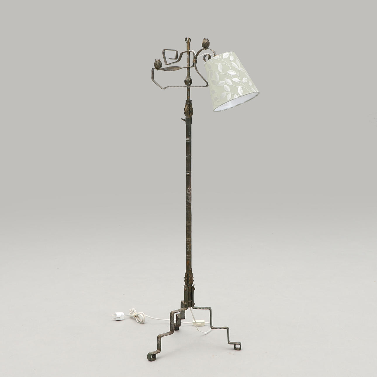 FLOOR LAMP, wrought.