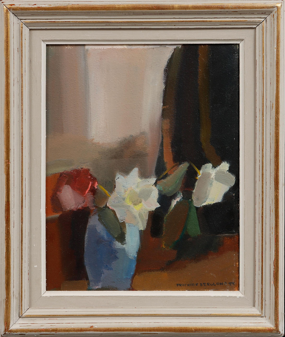 FRITHIOF BERGLUND. Still life, oil on panel, signed.
