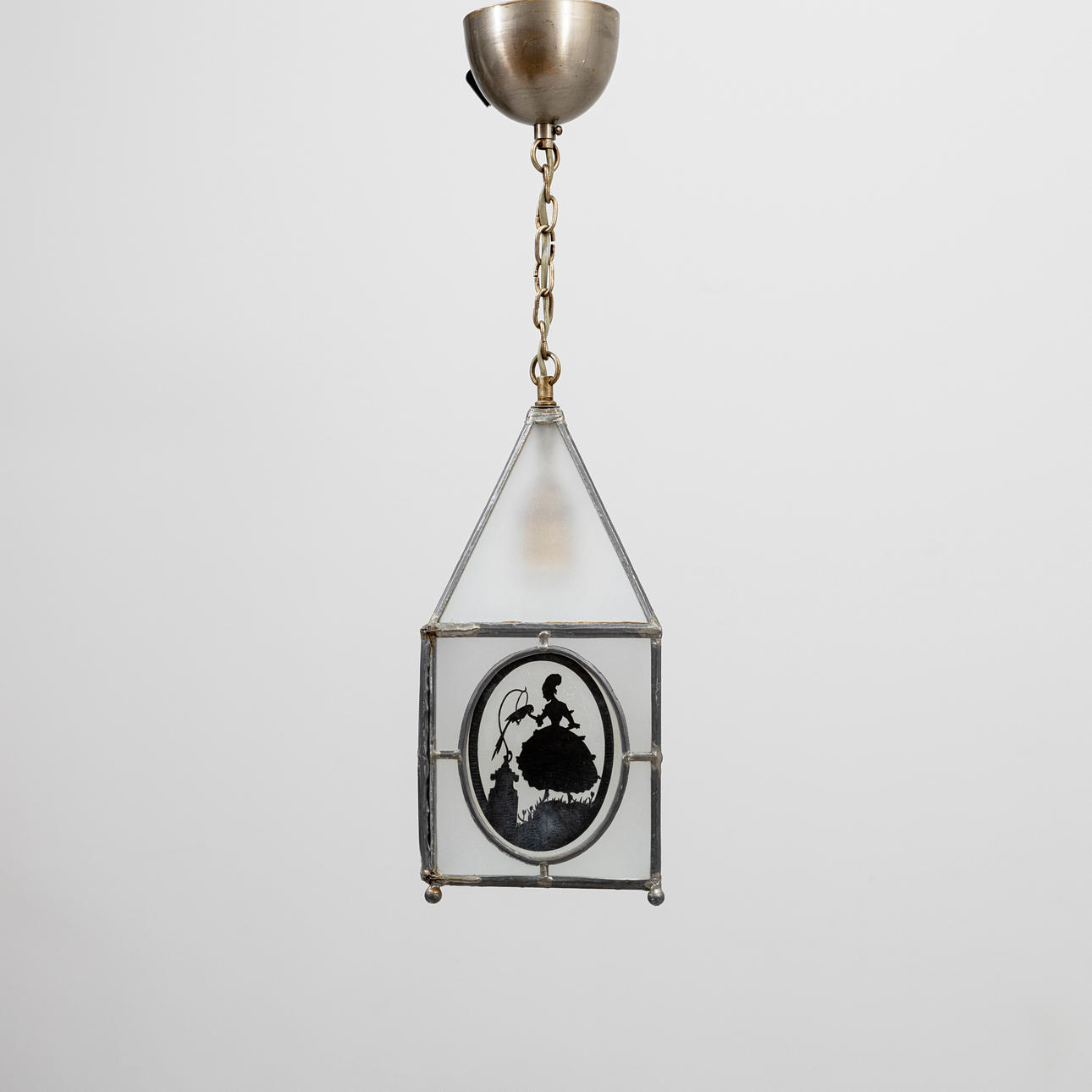 CEILING LANTERN, glass, Asea, 1920s/30s, model 708.