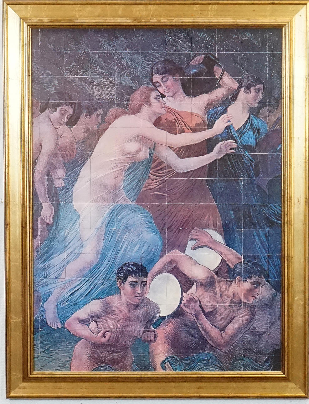 BASILIO CASCELLA, after. Framed offset printing.