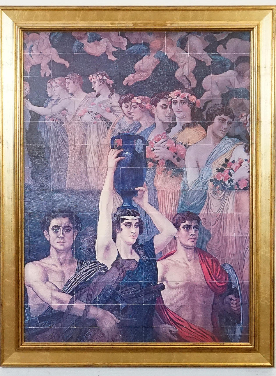 BASILIO CASCELLA, after. Framed offset printing.