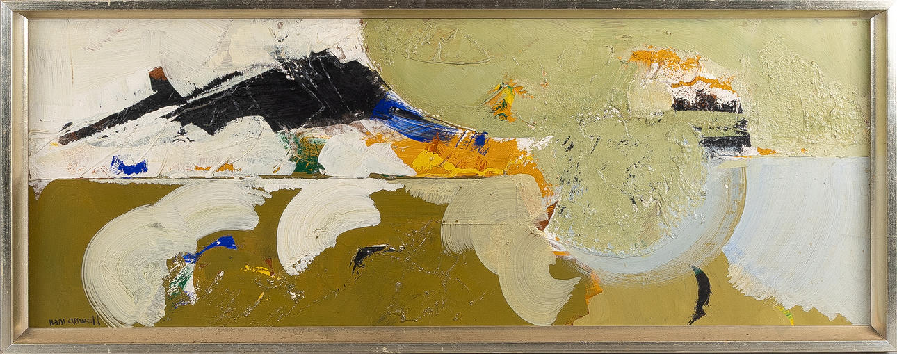 HANS OSSWALD. “Clay ground”, oil on masonite.