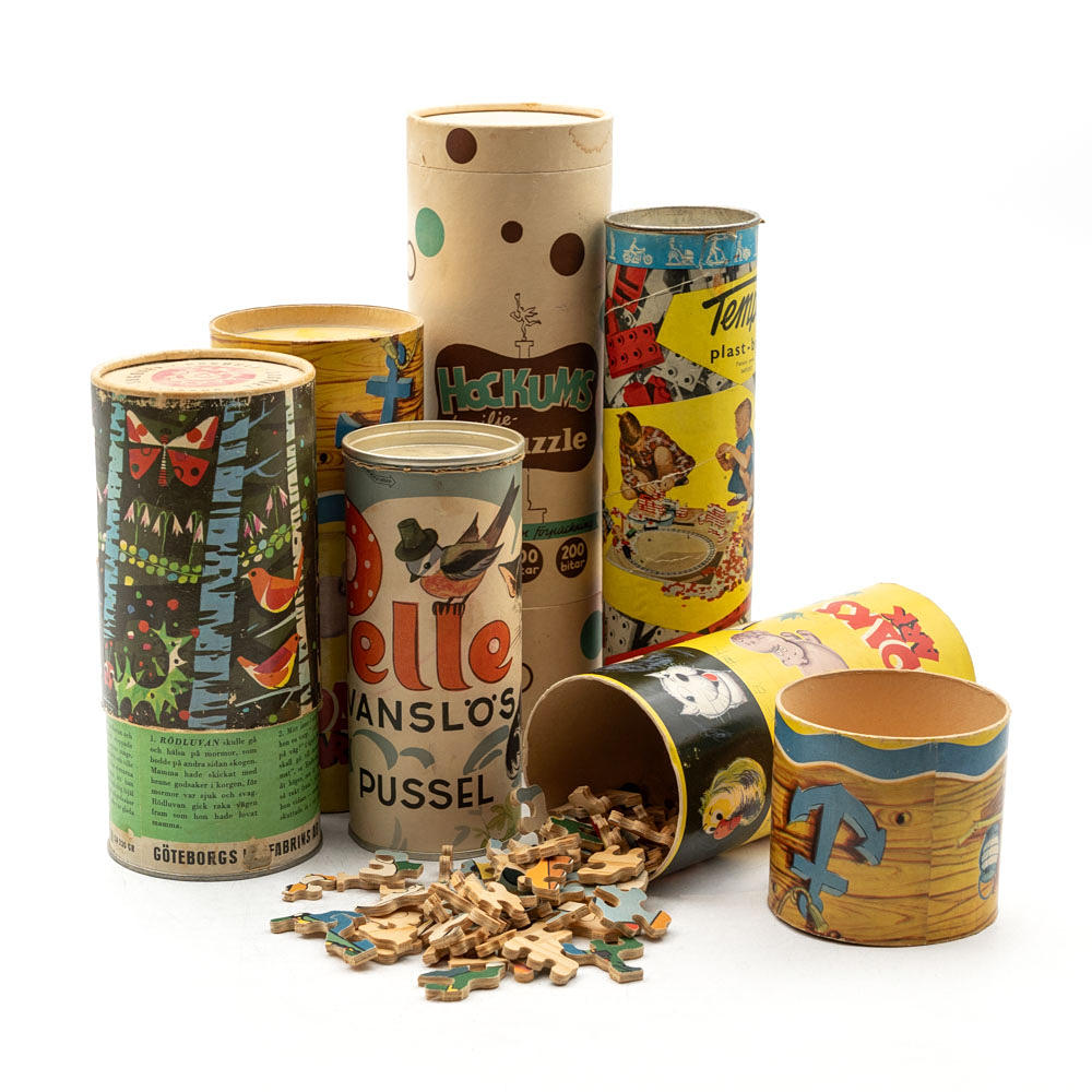 COLLECTION JIGSAW PUZZLES AND BUILDING SETS (6 PIECES).