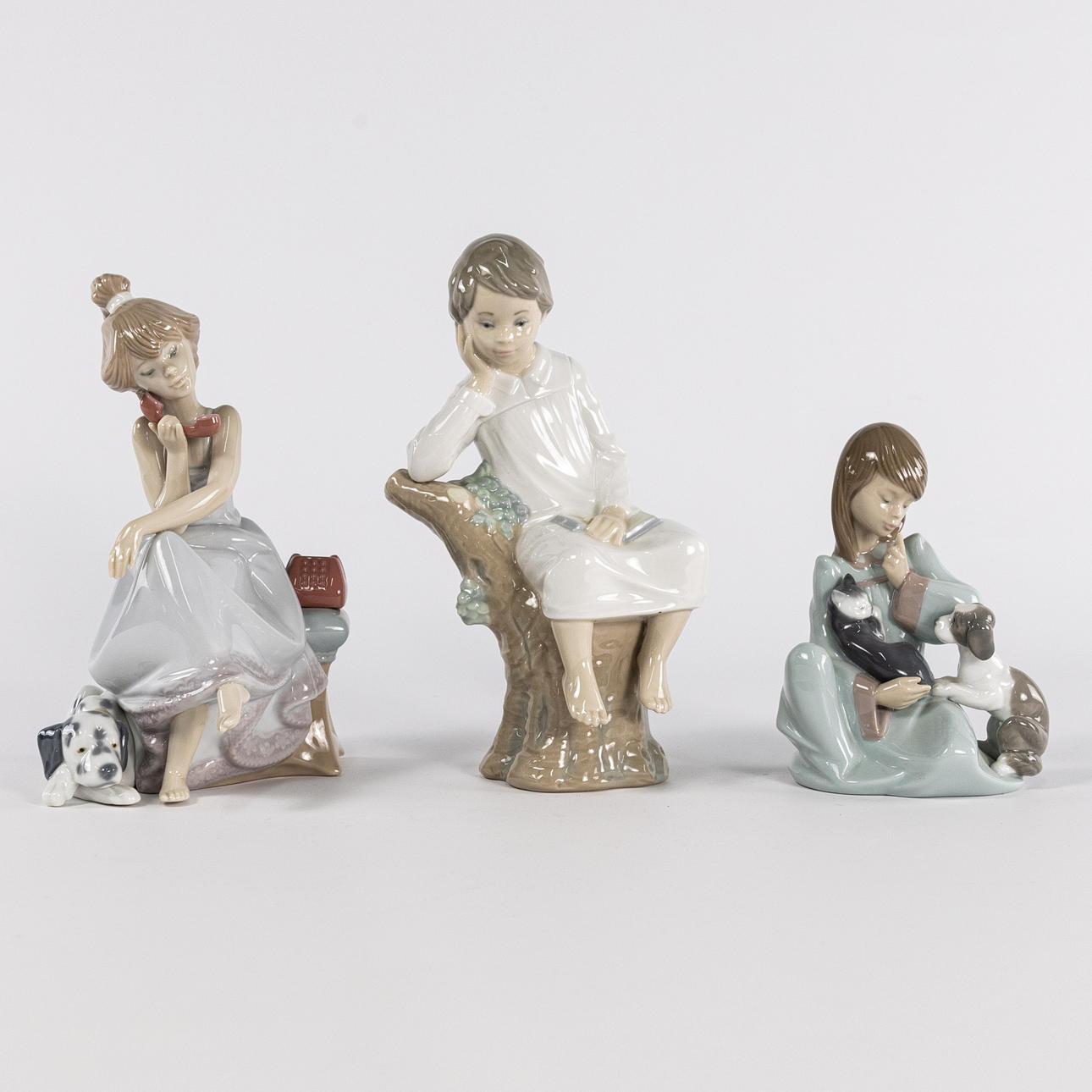 FIGURINES, 3 pcs, Lladro.