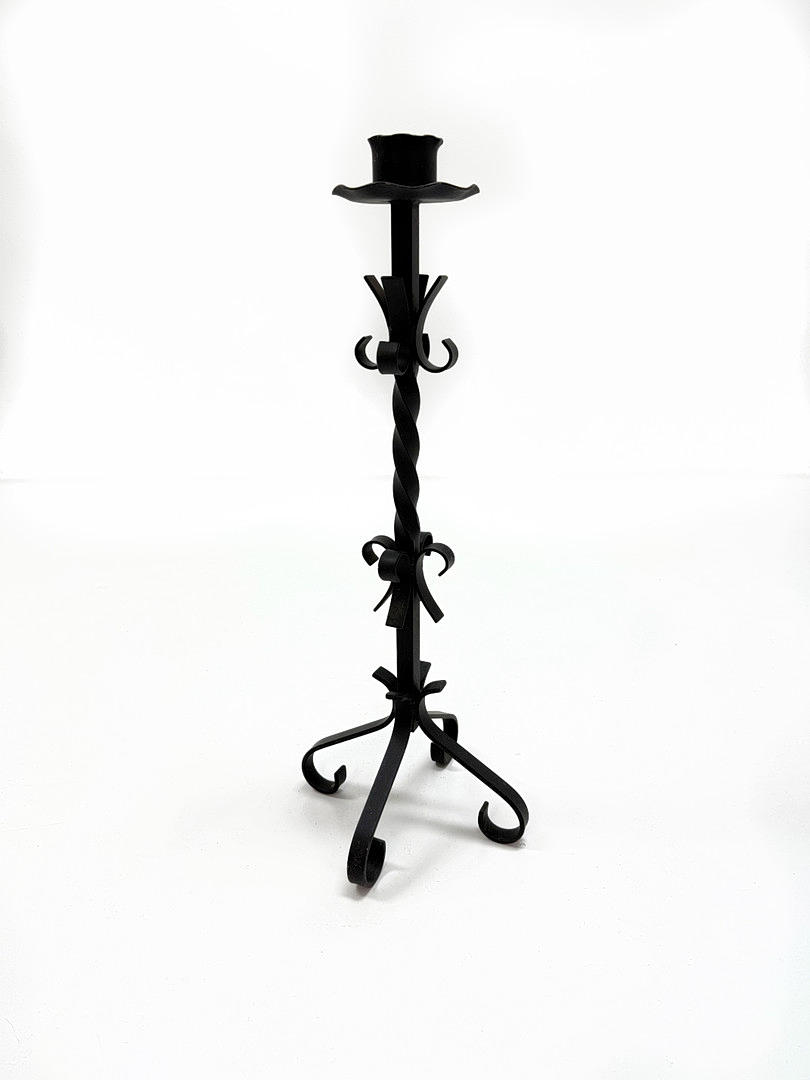 FLOOR CANDLESTICK, wrought. 1900's.
