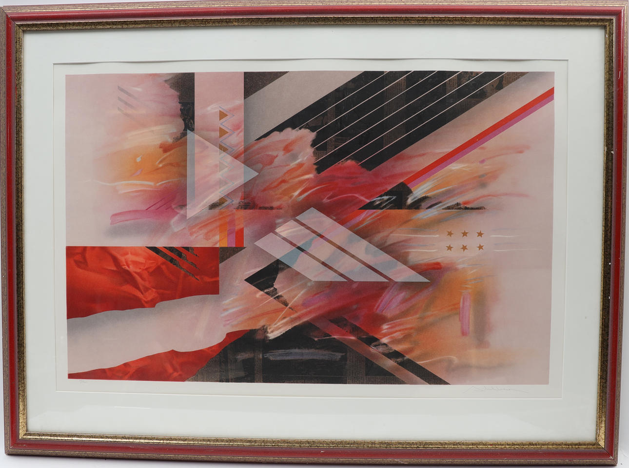 ÅKE AHLBERG. Composition, signed and numbered.