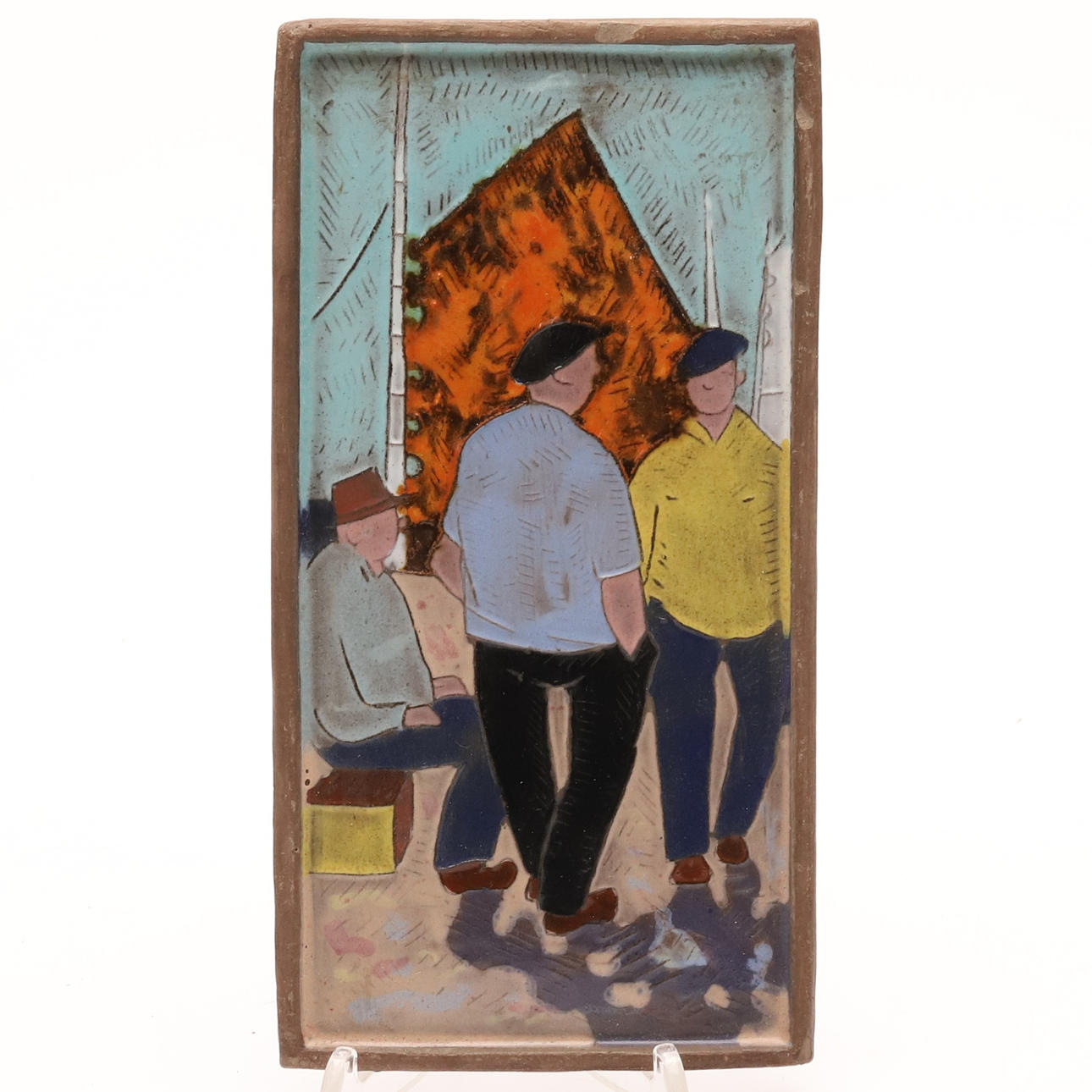 NIS STOUGAARD. WALL RELIEF. Stoneware, Bornholm.