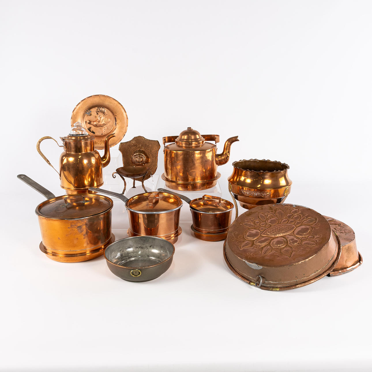 COPPER OBJECTS, one lot, fol. a. Skultuna.