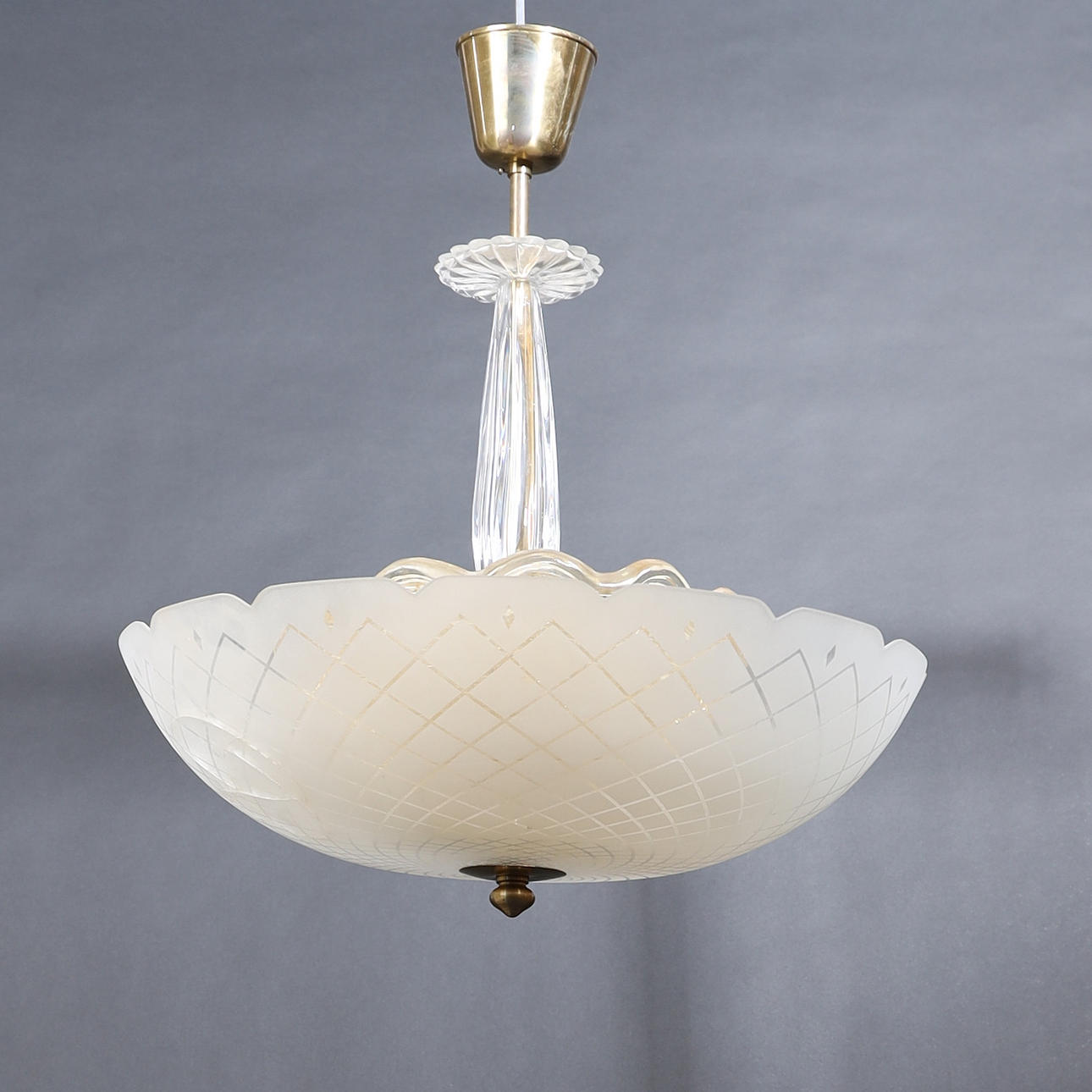 A ceiling lamp, probably Carl Fagerlund for Orrefors.