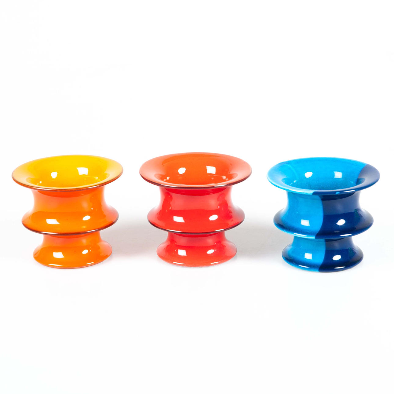 INGER PERSSON. A three-piece stoneware vase, “Pop”, Rörstrand.