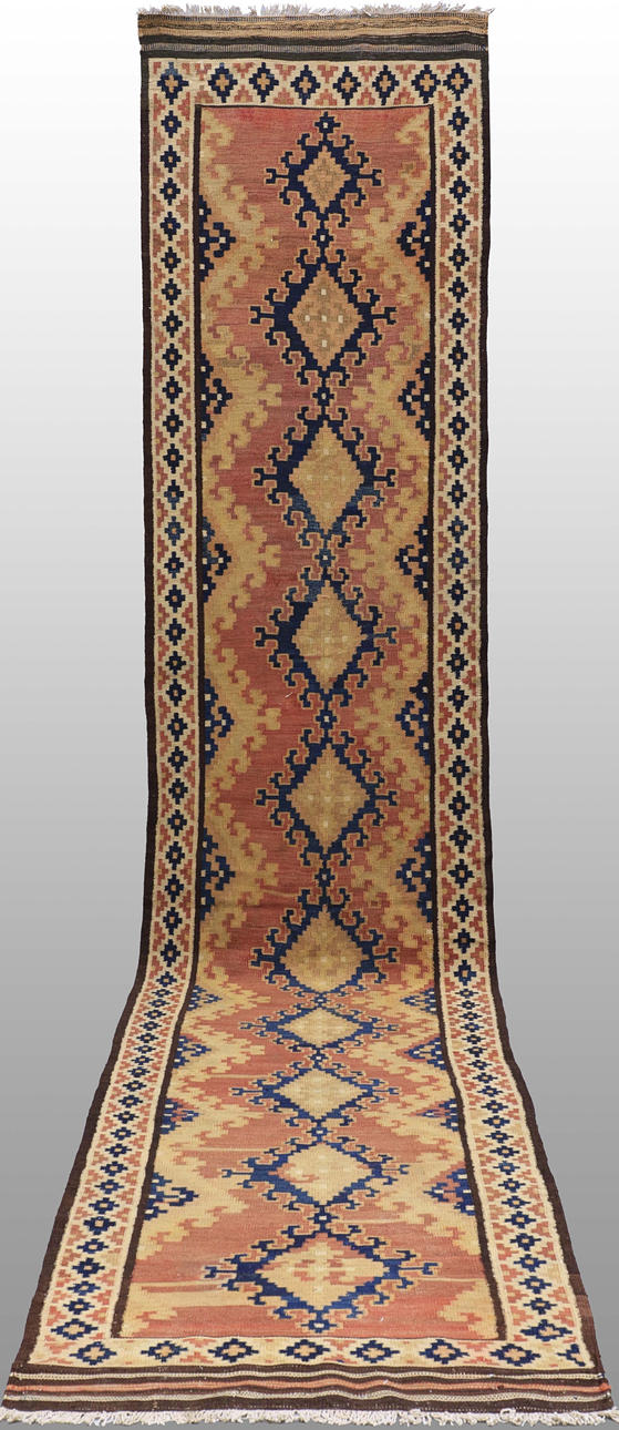MATTA, kelim, shiraz, gallerimodell, 500 x 100 cm.