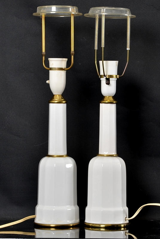 BORDSLAMPOR, 1 par, Heiberg Danmark, 1900-tal.