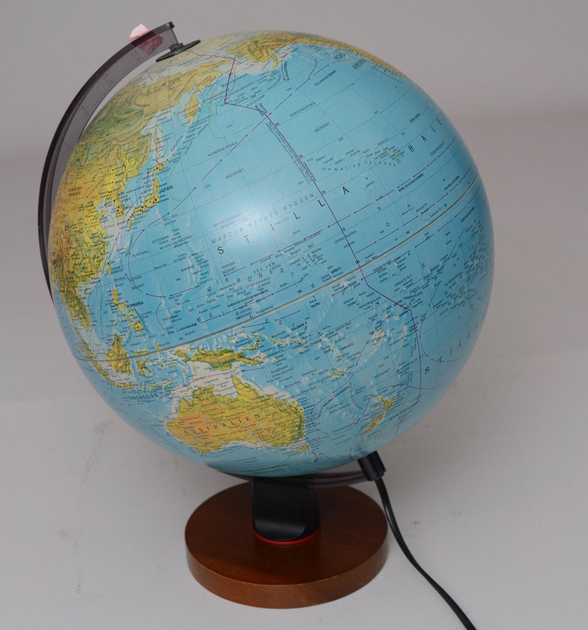 JORDGLOB, med belysning.