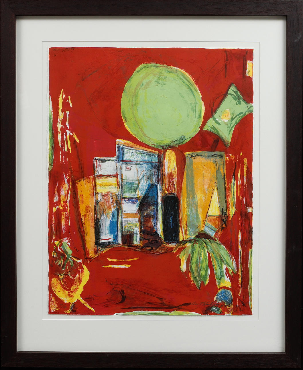 LISE BLAABJERG. Composition, lithograph in colours, signed and numbered 60/80.