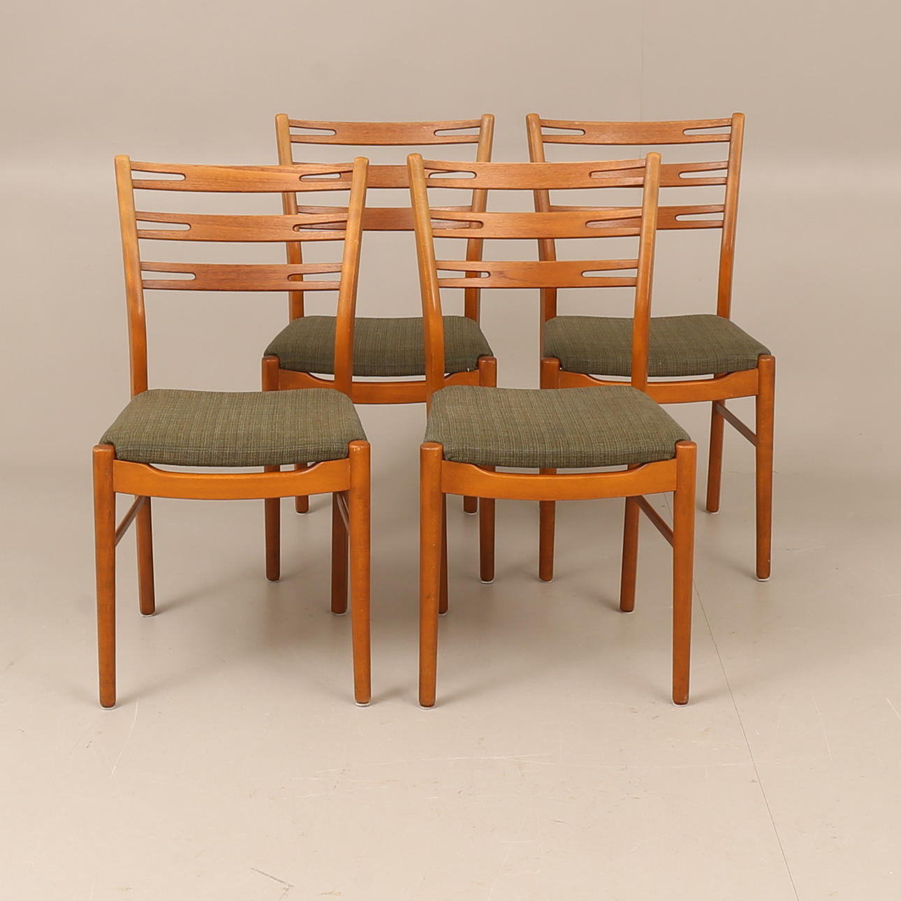 STOLAR, 4 stycken, trä, "Della", IKEA, 1960-tal.