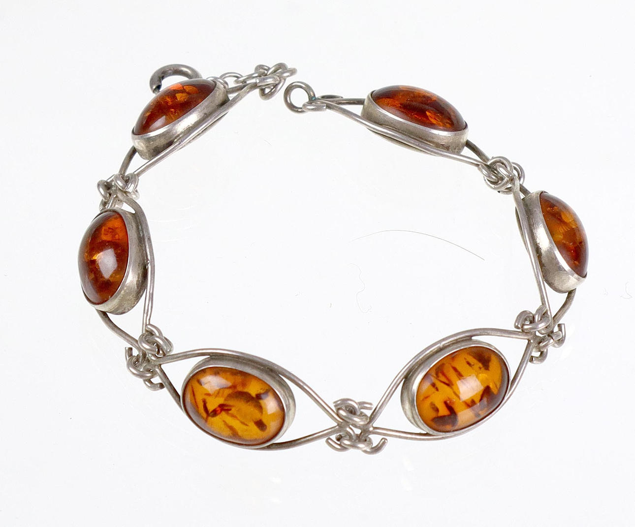 Fischland amber bracelet, silver 835.