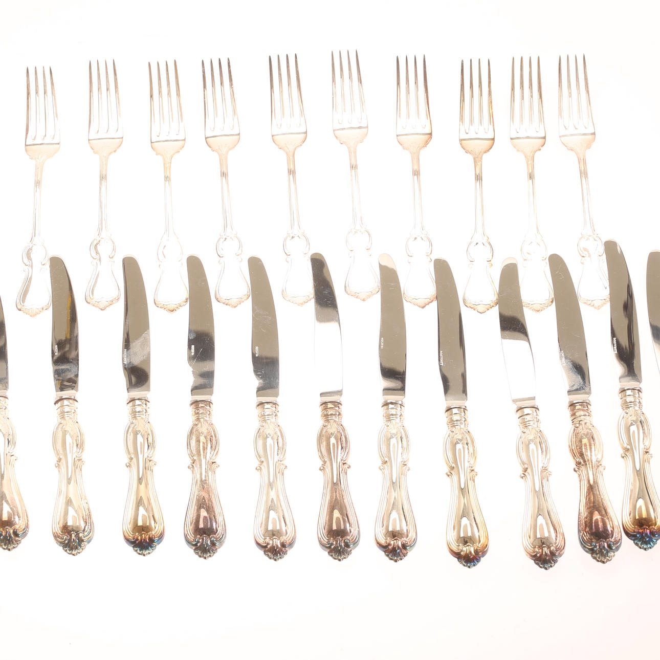 Cutlery, 22 pieces, “Olga”, silver GAB.