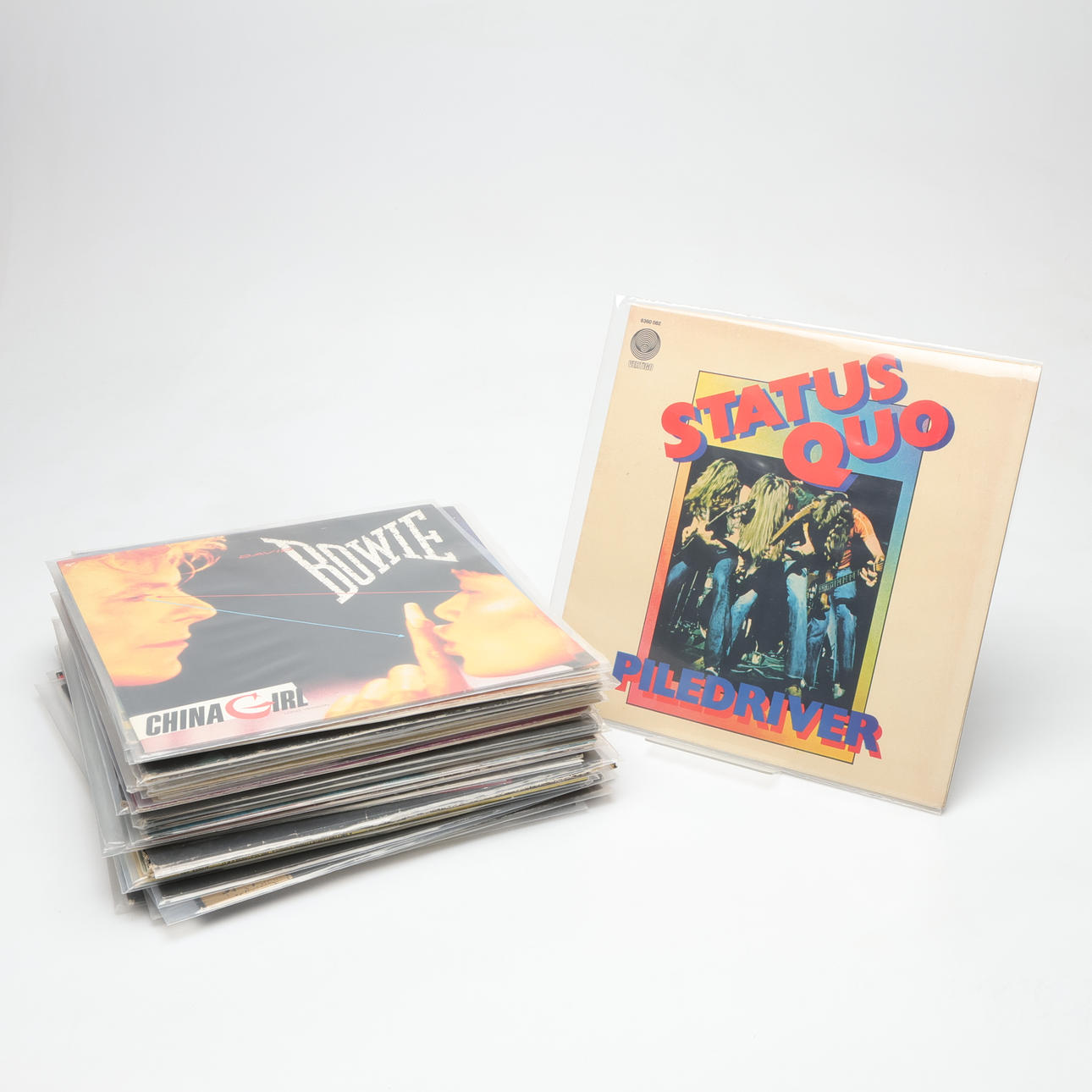 VINYL, LPs, mostly rock.