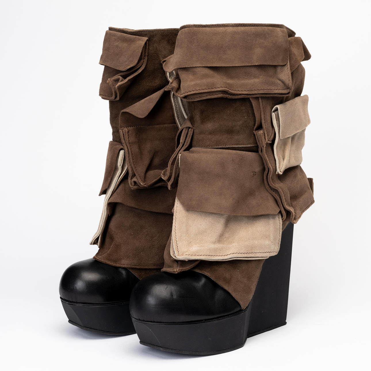 ACNE. Boots, “Acne Studios Suede Platform Wedge Boots”, size 40.