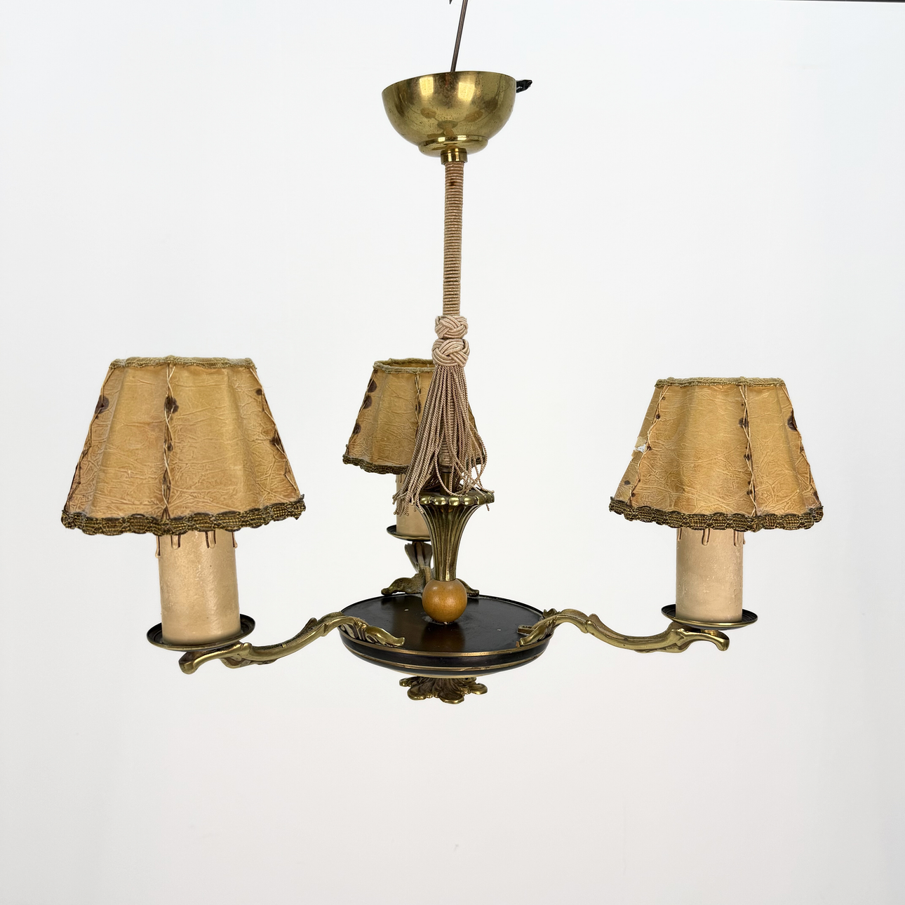 CEILING LAMP - Art Deco, metal, 1930/40's.