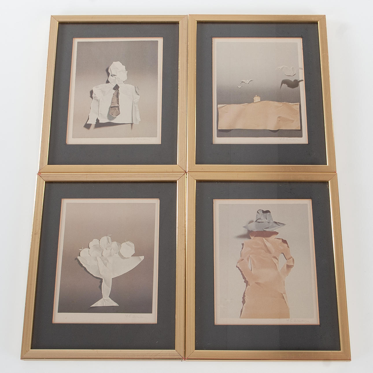 YRJÖ EDELMANN. Offset prints, 4 pcs, Signed in prints.