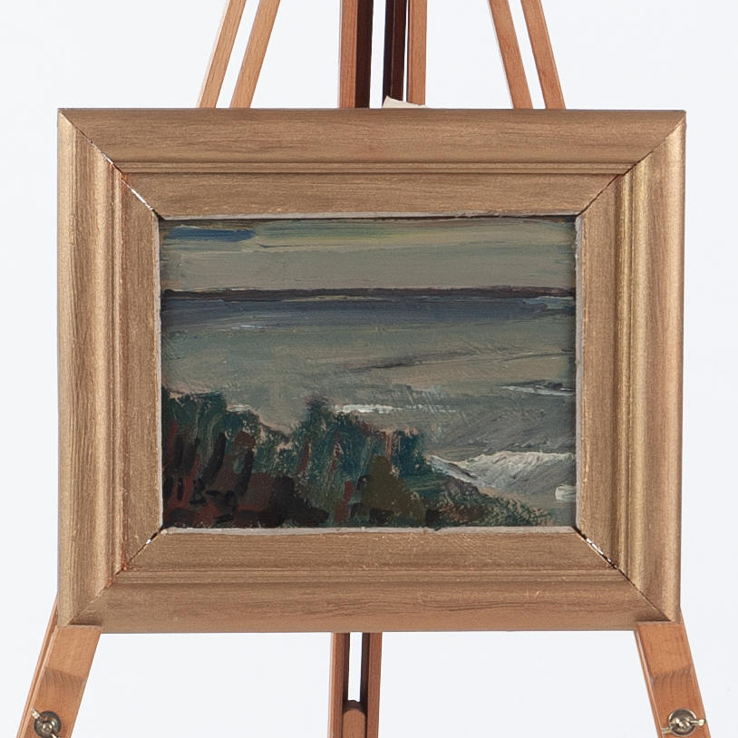 IWAN BROBERG. Oil on panel, Coastal landscape, Signed and dated.