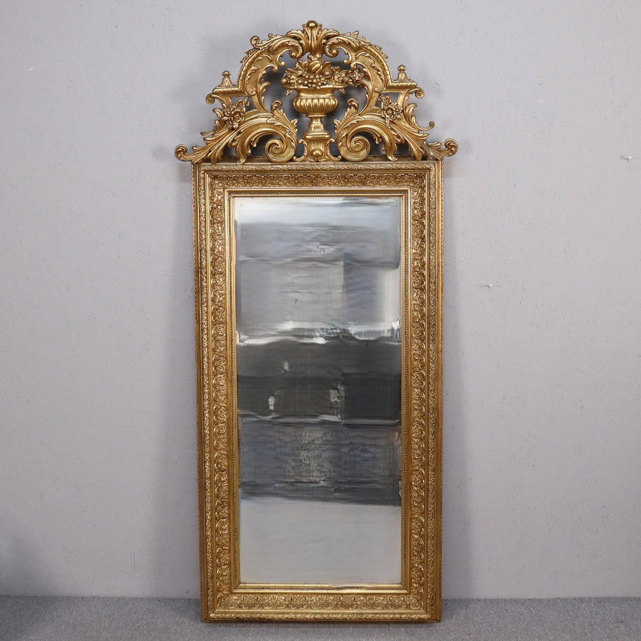 A 19th century neo-rococo mirror.