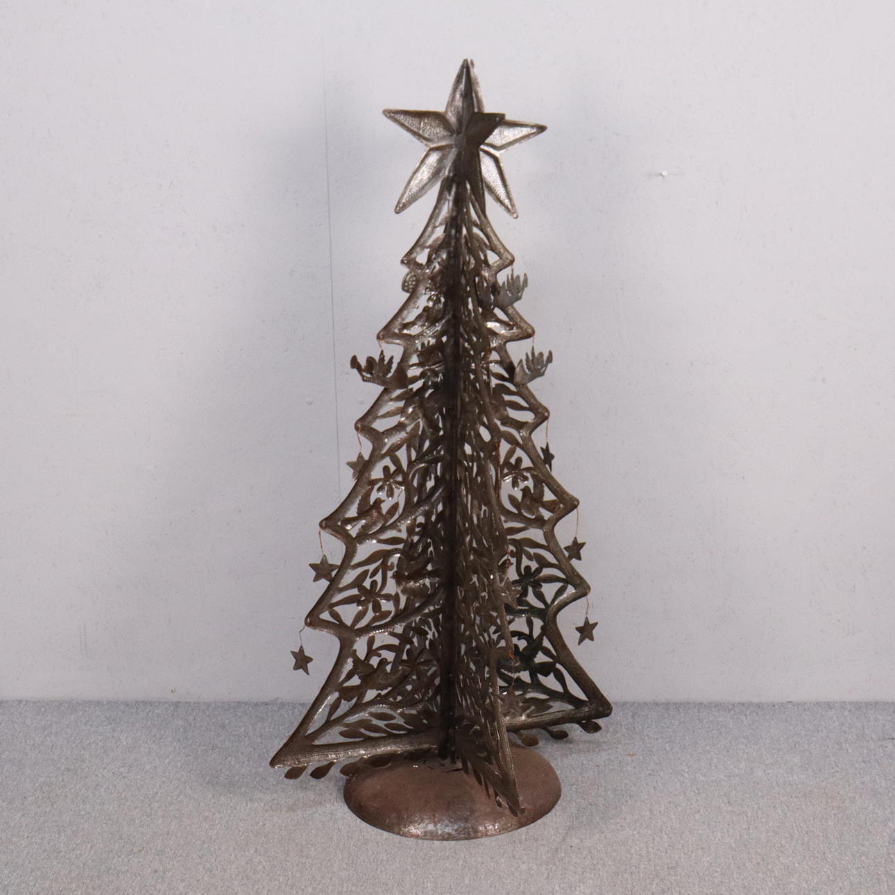 JULGRAN, bronserad plåt, 1900-tal.