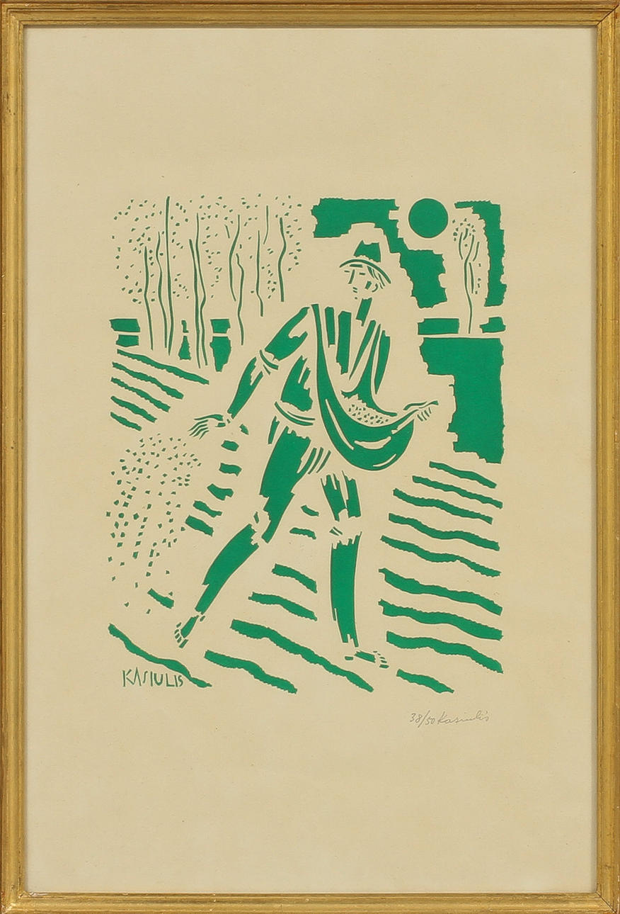 VYTAUTAS KASIULIS. Grafiskt blad, signerad och numrerad 38/50.
