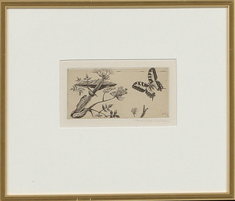 BERTIL BULL HEDLUND, etsningar 4 st, signerade.